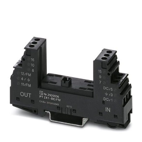 PT 2X1-BE/FM - PT 2X1-BE/FM 2920036 PHOENIX CONTACT Surge protection base element