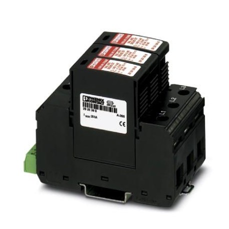 VAL-MS 385/65/3+0-FM - VAL-MS 385/65/3+0-FM 2921006 PHOENIX CONTACT Type 2 surge arrester for 4-wire power supply systems (L1, L2, ..