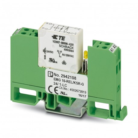 EMG 10-REL/KSR-G 24/ 1-LC - EMG 10-REL/KSR-G 24/ 1-LC 2942108 PHOENIX CONTACT Relay Module