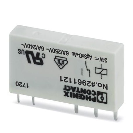 REL-MR-24DC/21AU - REL-MR- 24DC/21AU 2961121 PHOENIX CONTACT Single relay
