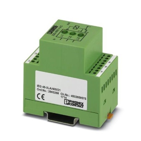IEG 45-3LA/400/21 - IEG 45-3LA/400/21 2963268 PHOENIX CONTACT Voltage indication module, with relay contact output, 1 PDT, opera..