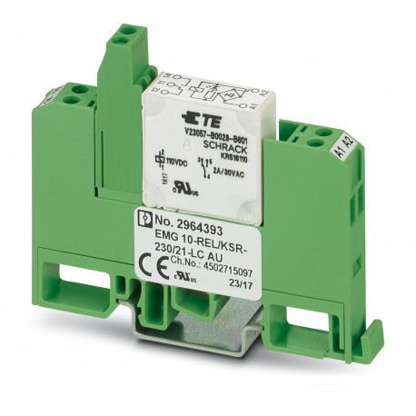 EMG 10-REL/KSR-230/21-LC AU - EMG 10-REL/KSR-230/21-LC AU 2964393 PHOENIX CONTACT Relay Module