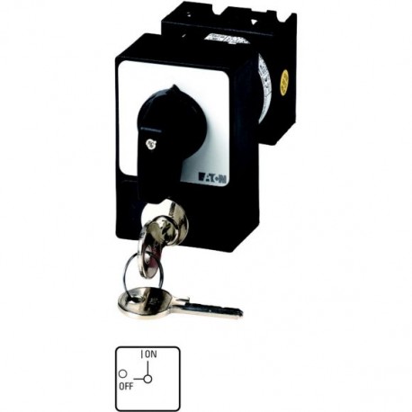 T0-2-1/E/SVA(A) - T0-2-1/E/SVA(A) 050976 Y7-50976 EATON ELECTRIC ON-OFF switches, 3 pole, 20 A, Cylinder lock SVA, front plate..