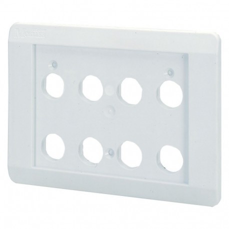 E8 - E8 054423 Y7-54423 EATON ELECTRIC Flush mounting plate, gray, 8 mounting locations