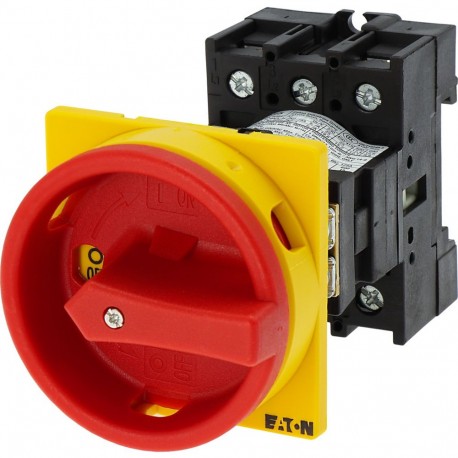 P1-25/V/SVB - P1-25/V/SVB 055335 Y7-55335 EATON ELECTRIC Main switch, 3 pole, 25 A, Emergency-Stop function, Lockable in t..