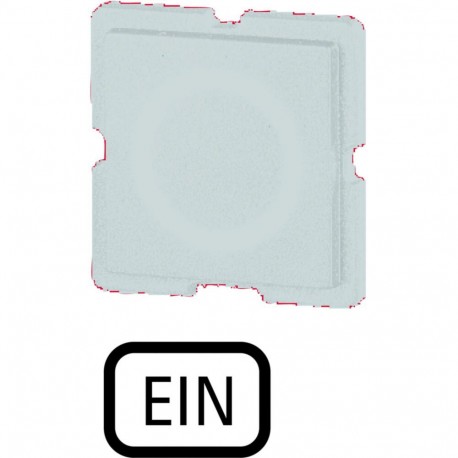 123TQ25 - 123TQ25 063747 Y7-63747 EATON ELECTRIC Button plate, white, ON