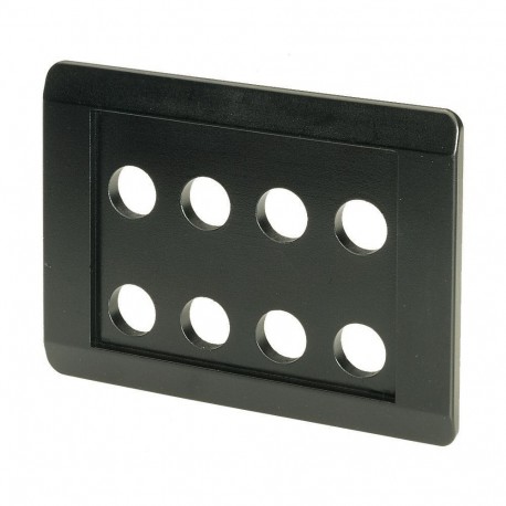 E8-SW - E8-SW 065212 Y7-65212 EATON ELECTRIC Flush mounting plate, black, 8 mounting locations