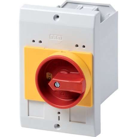E-PKZ0-GR - E-PKZ0-GR 072908 Y7-72908 EATON ELECTRIC Insulated enclosure, flush mounting, rotary handle red yellow, IP55..