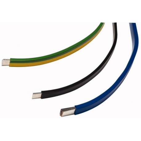 CU-BAND3X9X0,8-GNYE - CU-BAND3X9X0,8-GNYE 081006 Y7-81006 EATON ELECTRIC Copper strip, tinned, 100A, 3x9x0.8mm, green/yellow