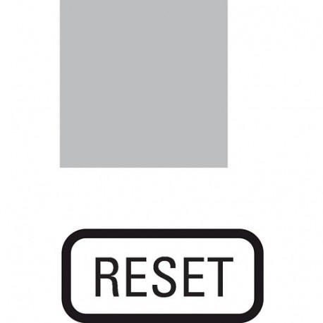 287LQ18 - 287LQ18 090820 Y7-90820 EATON ELECTRIC Insert label, transparent, RESET