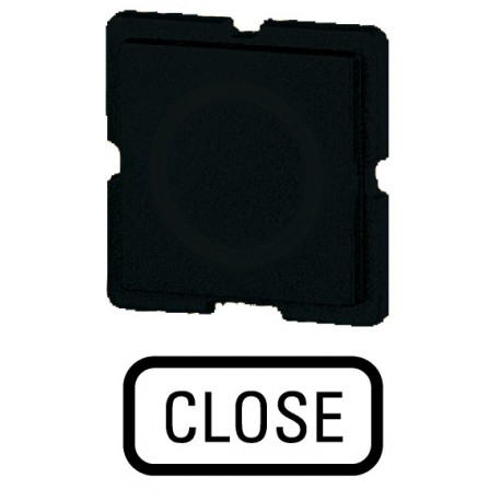 253TQ25 - 253TQ25 091089 EATON ELECTRIC Button plate, black, CLOSE