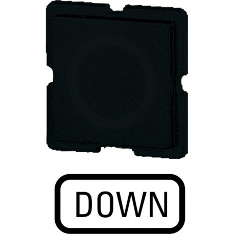 273TQ25 - 273TQ25 091152 Y7-91152 EATON ELECTRIC Button plate, black, DOWN