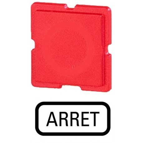 310TQ25 - 310TQ25 091446 EATON ELECTRIC Button plate, red, ARRET