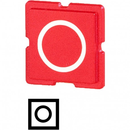 10TQ25 - 10TQ25 091536 Y7-91536 EATON ELECTRIC Button plate, red