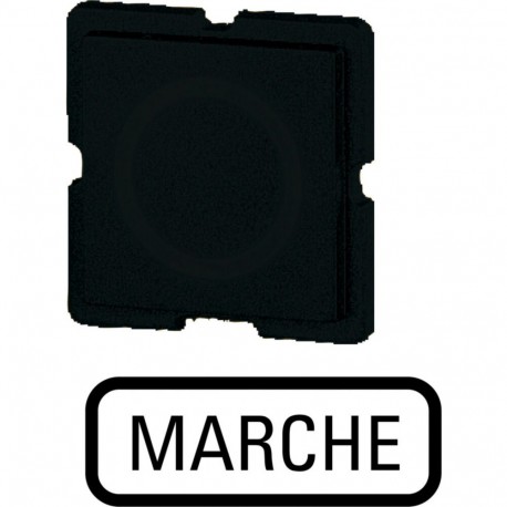 321TQ25 - 321TQ25 091563 Y7-91563 EATON ELECTRIC Button plate, black, MARCHE