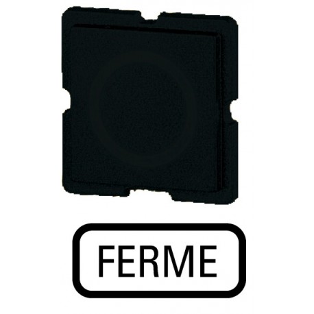 353TQ25 - 353TQ25 092609 EATON ELECTRIC Button plate, black, FERME