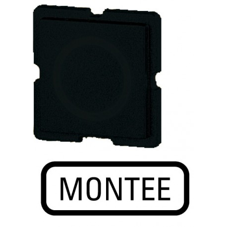 372TQ25 - 372TQ25 092711 EATON ELECTRIC Button plate, black, MONTEE