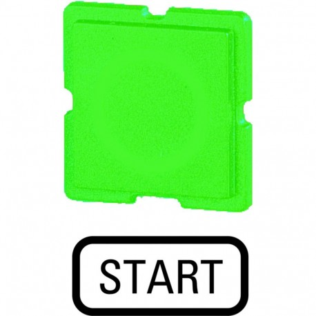 111TQ25 - 111TQ25 093399 Y7-93399 EATON ELECTRIC Button plate, green, START
