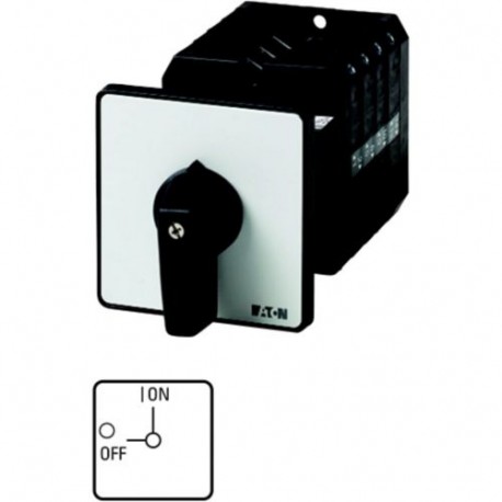 T5B-1-102/Z - T5B-1-102/Z 094460 Y7-94460 EATON ELECTRIC On-Off switch, 2 pole, 63 A, 90 °, rear mounting
