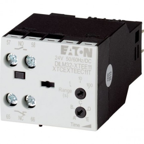 DILM32-XTED11-10(RAC240) - DILM32-XTED11-10(RAC240) 104945 Y7-104945 EATON ELECTRIC Timer module, 200-240VAC, 0.5-10s, off-delayed