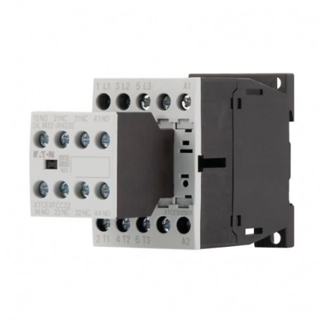 DILM12-22(24VDC) - DILM12-22(24VDC) 106369 Y7-106369 EATON ELECTRIC Contactor, 3p+2N/O+2N/C, 5.5kW/400V/AC3
