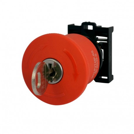 M22-PVS45P-RS - M22-PVS45P-RS 121466 Y7-121466 EATON ELECTRIC Emergency-stop pushbutton, D 45mm, key unlocking, RONIS