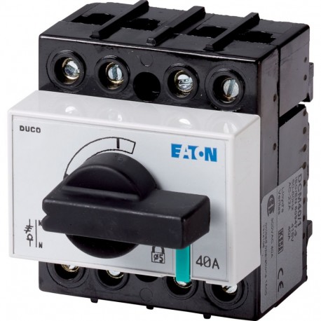 DCM-40/1 - DCM-40/1 1314106 Y8-1314106 EATON ELECTRIC Switch-disconnector, 3 pole + N, 40 A, With black rotary handle a..