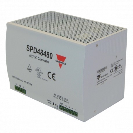 SPD484801 - SPD484801 CARLO GAVAZZI Selected parameters MODEL Din Rail AC INPUT VOLTAGE 90 264V OUTPUT POWER 480W PARALL..