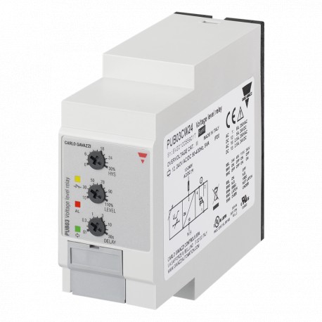 PUB03CW24 - PUB03CW24 CARLO GAVAZZI Selected parameters OUTPUT SIGNAL 1 relay SETPOINTS 1, adjustable MONITORED VARIABLE..