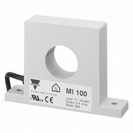 MI100 - MI100 CARLO GAVAZZI Selected parameters PRIMARY CURRENT VALUE 100 A SECONDARY CURRENT / OUTPUT SIGNAL 4 Vp O..