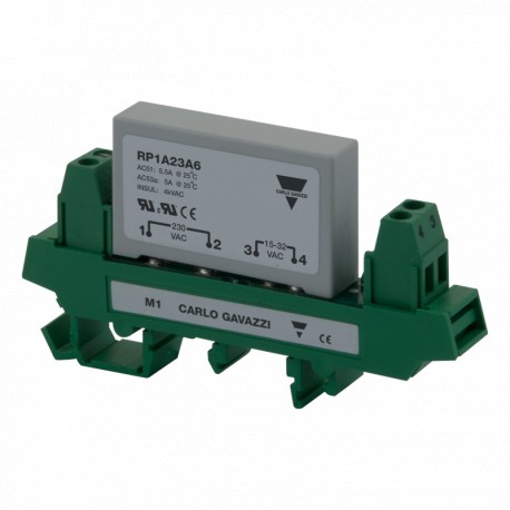 RP1A23A6M1 - RP1A23A6M1 CARLO GAVAZZI Selected parameters SYSTEM DIN-rail Mount CURRENT RATING CATEGORY 10 AAC or less RA..