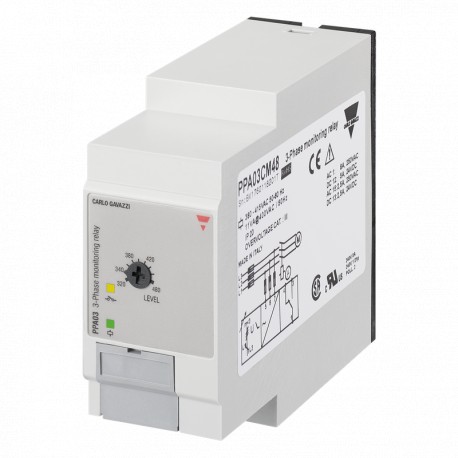 PPA03CM48 - PPA03CM48 CARLO GAVAZZI Selected parameters OUTPUT SIGNAL 1 relay SETPOINTS 1, adjustable MONITORED VARIABLE..