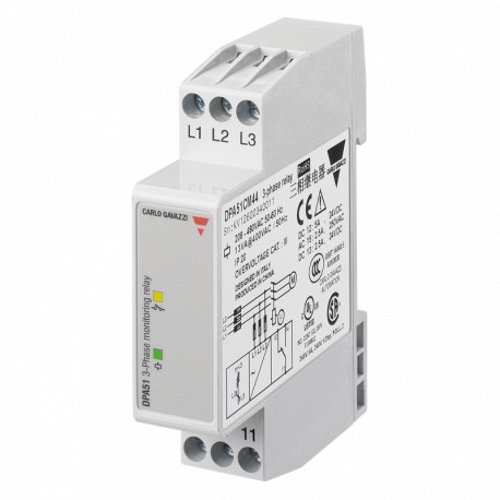DPA51CM44 - DPA51CM44 CARLO GAVAZZI Selected parameters OUTPUT SIGNAL 1 relay SETPOINTS 1, fixed MONITORED VARIABLE 3-ph..