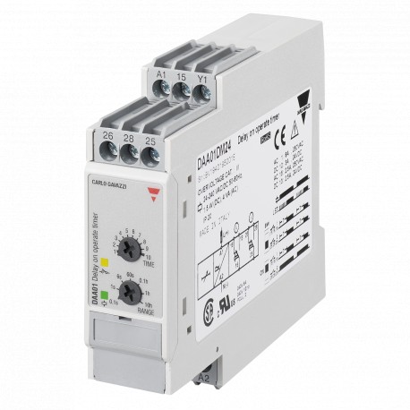 DAA01CM24 - DAA01CM24 CARLO GAVAZZI OUTPUT SIGNAL 1 relay Others INPUT RANGE 0,1 s 100 h MOUNTING DIN-rail SIZE 22,5 mm ..
