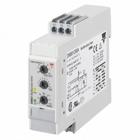 DMB01DM24 - DMB01DM24 CARLO GAVAZZI Selected parameters FUNCTION Multi-function OUTPUT SIGNAL 2 relays Others INPUT RANG..