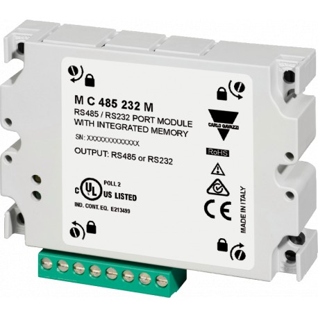 MC485232M - MC485232M CARLO GAVAZZI Communication module, RS485 port / RS232 with built-in memory, to WM40