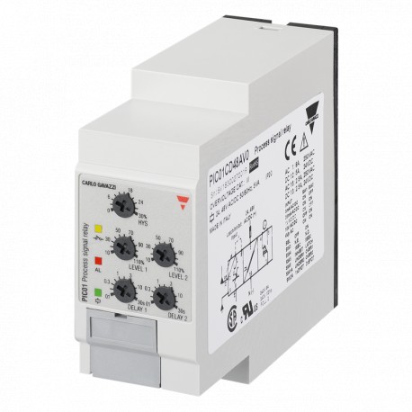 PIC01CD48AV0 - PIC01CD48AV0 CARLO GAVAZZI Selected parameters OUTPUT SIGNAL 1 relay SETPOINTS 2, adjustable MONITORED VARIA..