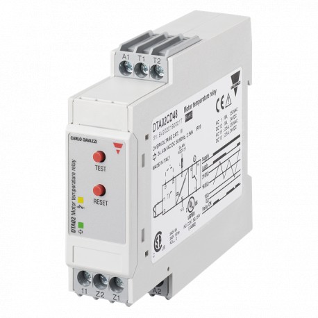 DTA02C115 - DTA02C115 CARLO GAVAZZI Selected parameters OUTPUT SIGNAL 1 relay SETPOINTS 1, fixed MONITORED VARIABLE Temp..