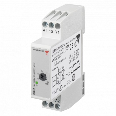 DBB51CM2410M - DBB51CM2410M CARLO GAVAZZI Selected parameters FUNCTION True delay on release OUTPUT SIGNAL 1 relay Others I..