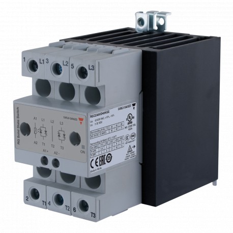RGC2A60D40KGE - RGC2A60D40KGE CARLO GAVAZZI Selected parameters SYSTEM DIN-rail Mount CURRENT RATING CATEGORY 26 50 AAC RATE..