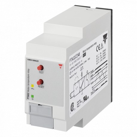 PTA02C115 - PTA02C115 CARLO GAVAZZI Selected parameters OUTPUT SIGNAL 1 relay SETPOINTS 1, fixed MONITORED VARIABLE Temp..