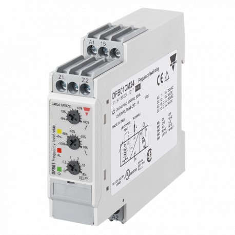 DFB01CM24 - DFB01CM24 CARLO GAVAZZI Selected parameters OUTPUT SIGNAL 1 relay SETPOINTS 2, adjustable MONITORED VARIABLE..