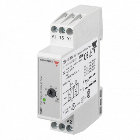 DBB51CM2410S - DBB51CM2410S CARLO GAVAZZI Selected parameters FUNCTION True delay on release OUTPUT SIGNAL 1 relay Others I..
