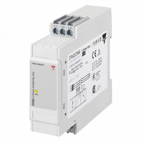 DPA02CM40 - DPA02CM40 CARLO GAVAZZI Selected parameters OUTPUT SIGNAL 1 relay SETPOINTS 1, fixed MONITORED VARIABLE 3-ph..