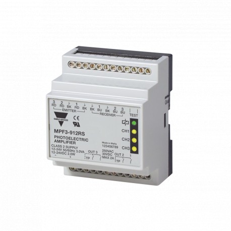MPF3-912RS - MPF3-912RS CARLO GAVAZZI HOUSING rectangular SENSING RANGE 6 ... 20 m CONNECTION Terminals OUTPUT RELAY SPST..