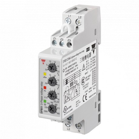 DPB51CM44 - DPB51CM44 CARLO GAVAZZI Selected parameters OUTPUT SIGNAL 1 relay SETPOINTS 2, adjustable MONITORED VARIABLE..