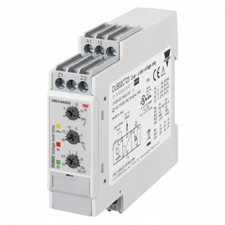 DUB02CT23 - DUB02CT23 CARLO GAVAZZI POWER SUPPLY RANGE 24/115/230 VAC MONITORING FUNCTION Over and under voltage MOUTING..