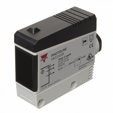 PMT20GM - PMT20GM CARLO GAVAZZI Selected parameters SYSTEM Retro-reflective, Polarized HOUSING rectangular SENSING RAN..