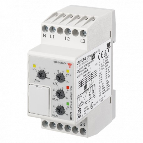 DPC71DM23 - DPC71DM23 CARLO GAVAZZI Selected parameters OUTPUT SIGNAL 2 relays SETPOINTS 2, adjustable MONITORED VARIABL..