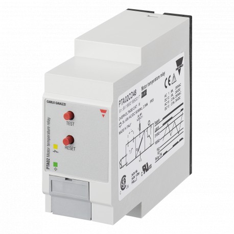 PTA02C230 - PTA02C230 CARLO GAVAZZI Selected parameters OUTPUT SIGNAL 1 relay SETPOINTS 1, fixed MONITORED VARIABLE Temp..